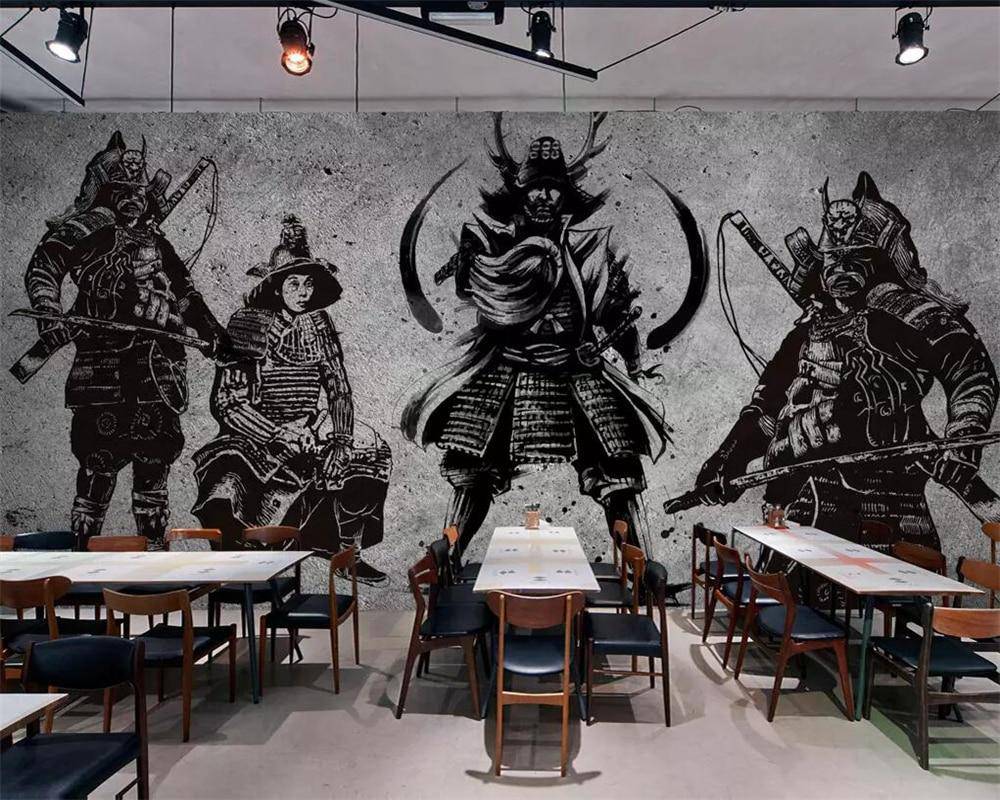 Papier peint Samouraï Japon - papier peint sur mesure francais - muralconcept