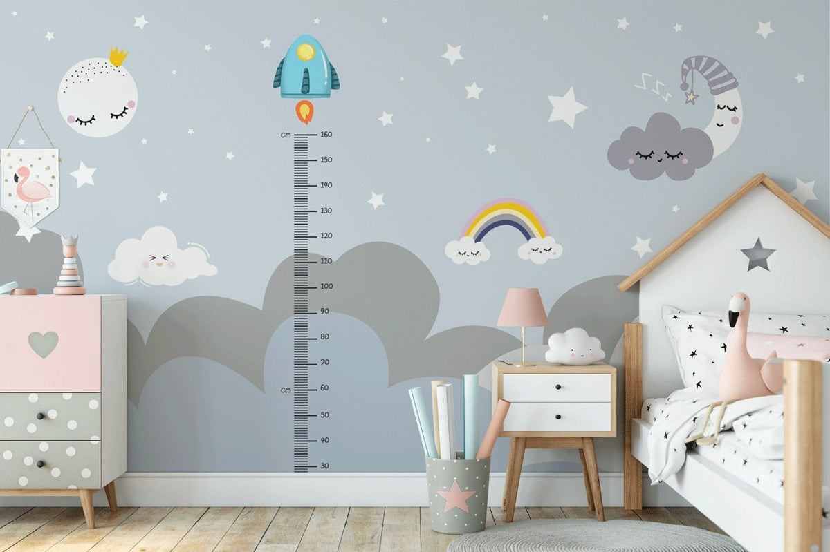 Papel pintado Dormitorio infantil nuage toise