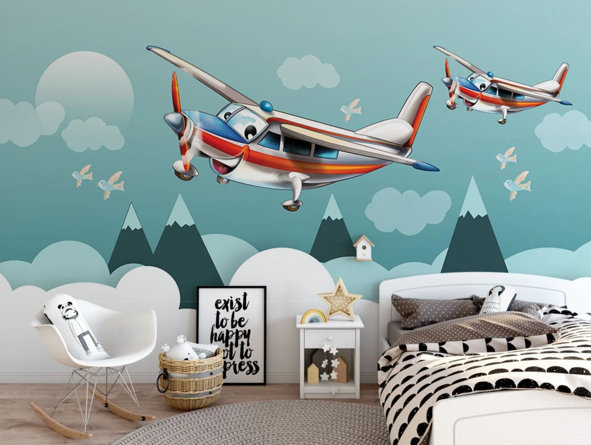 Children's wallpaper explore en Avion