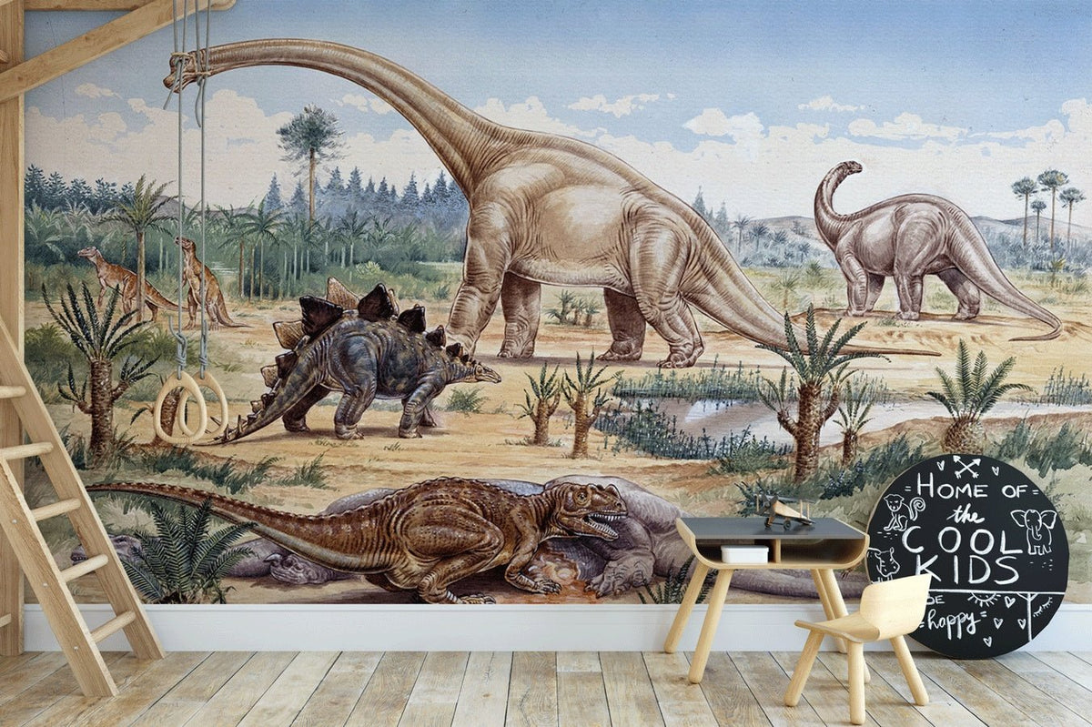 Fondo de El tiempo de los dinosaurios