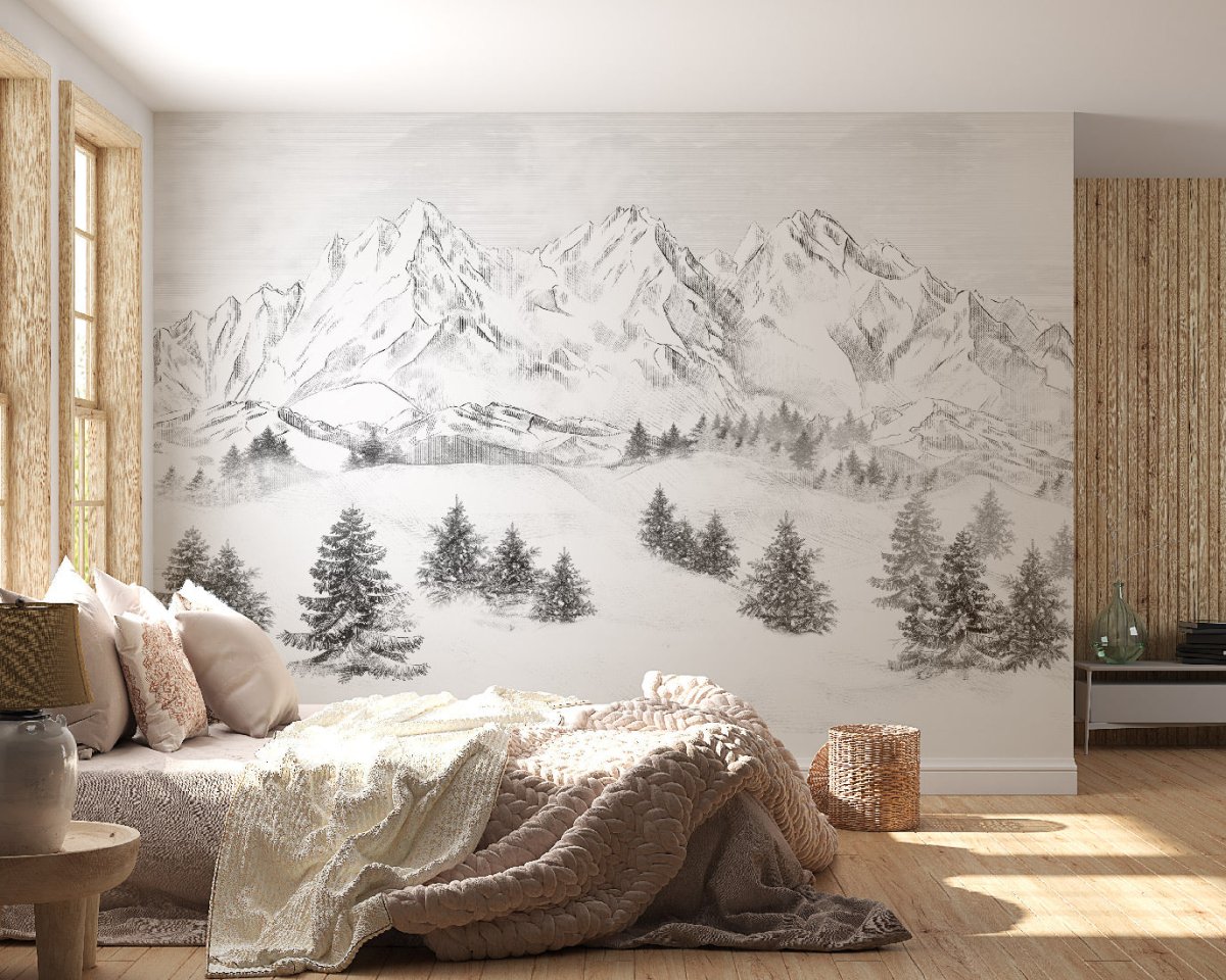 Sfondo della montagna di Chamonix