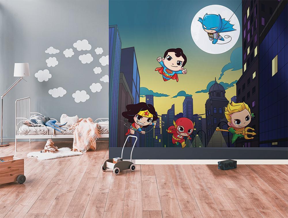 Panorama-Tapete justice league baby BD hero adventures