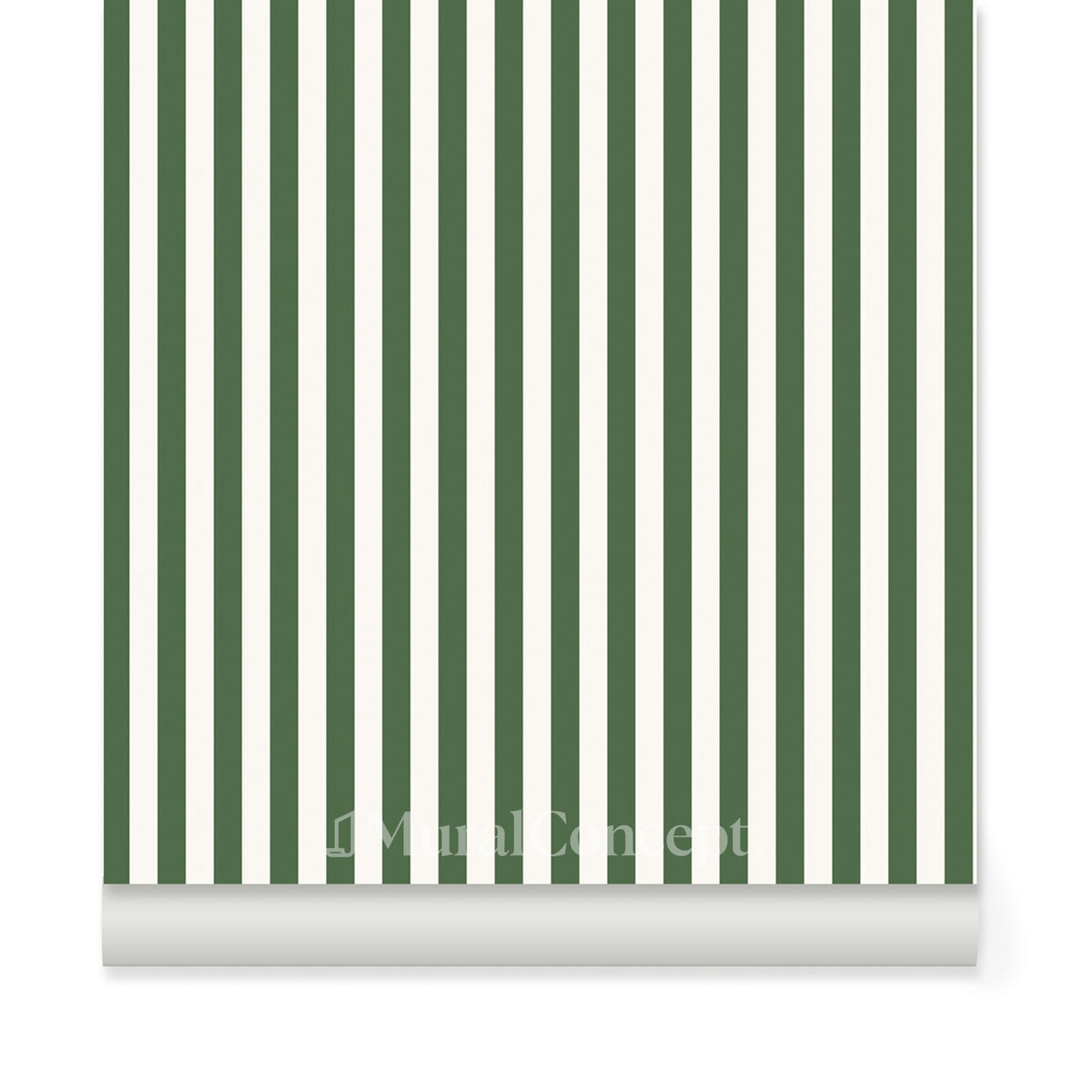 Jungle green retro stripe wallpaper