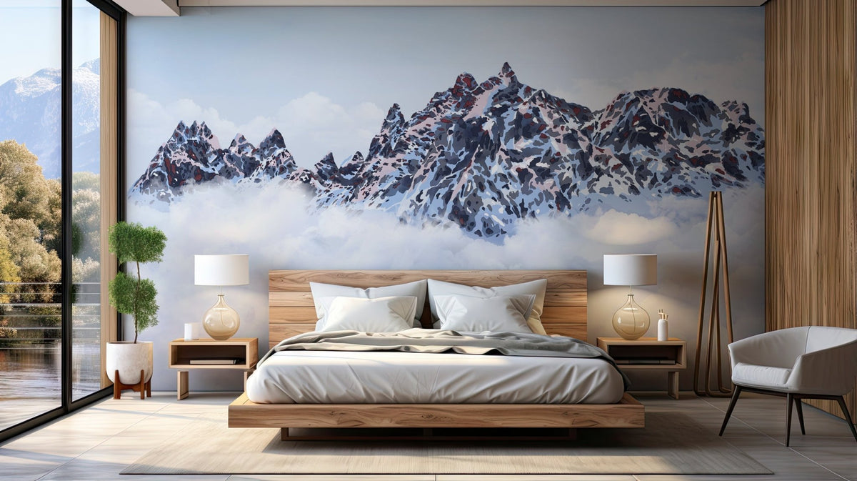 Mont Blanc Wallpaper Leinwand von Cimes