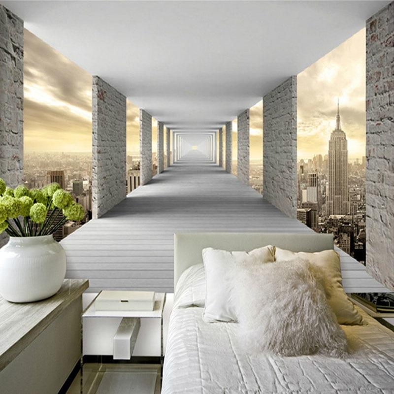 New York Hall Trompe L'oeil Wallpaper