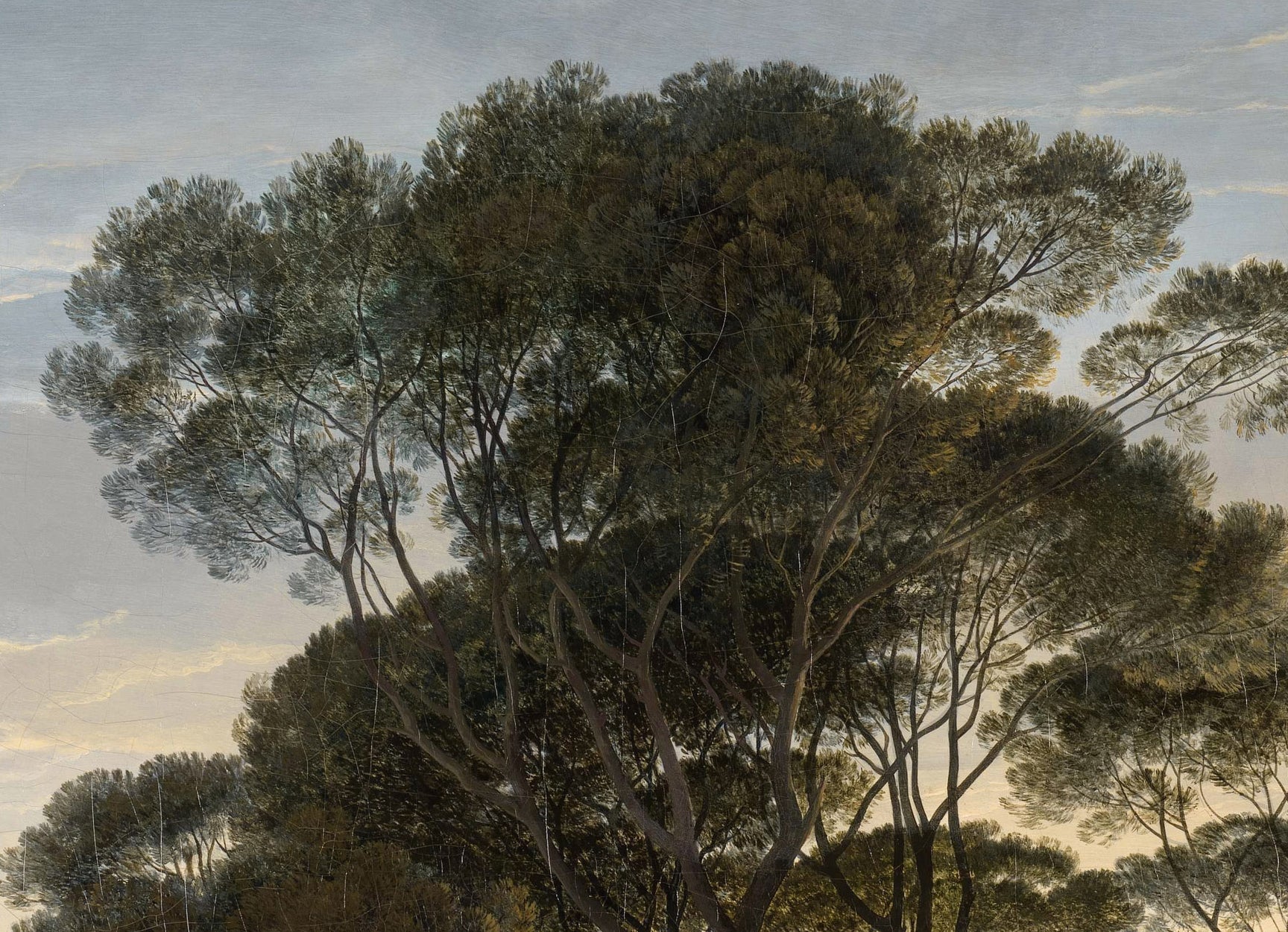 Papier peint paysage historique italien - panoramique français